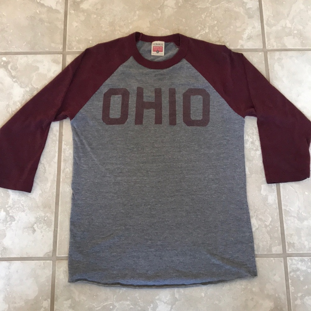 Ohio Baseball 3/4 Length Shirt - Size Small